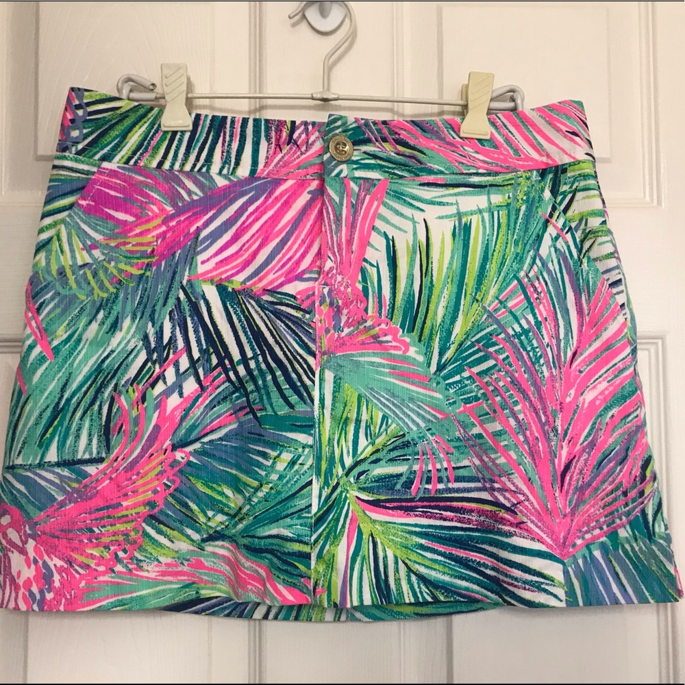 Lilly Pulitzer Nicki Skort In Scarlet Macaw